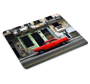 Tapis de souris original voiture rouge classique - TenStickers