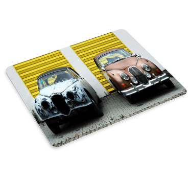 Tapis de souris original voiture vintage duo - TenStickers