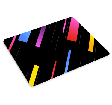 Tapis de souris motif lignes géométriques vibrantes - TenStickers