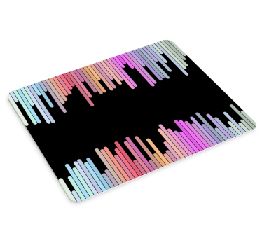 Tapis de souris gamer vagues sonores colorées - TenStickers