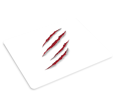 Tapis de souris gamer marques de griffes rouges féroces - TenStickers