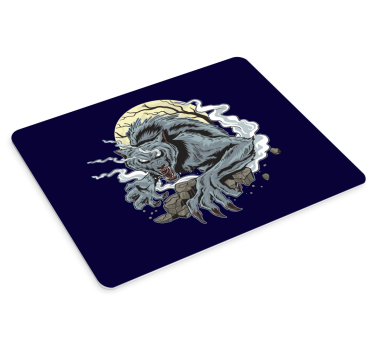 Tapis de souris gamer hurlement de loup féroce - TenStickers