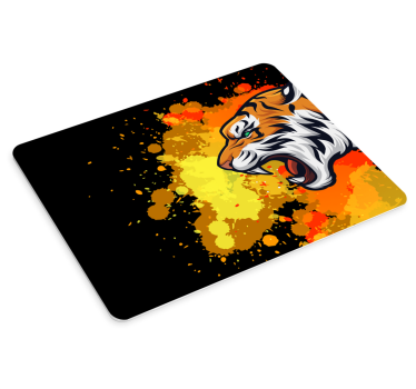 Tapis de souris original tête de tigre vibrante - TenStickers