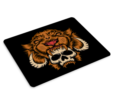 Tapis de souris gamer crâne d'animal féroce - TenStickers
