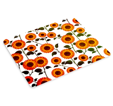 Tapis de souris motif arrangement de tournesols vibrant - TenStickers