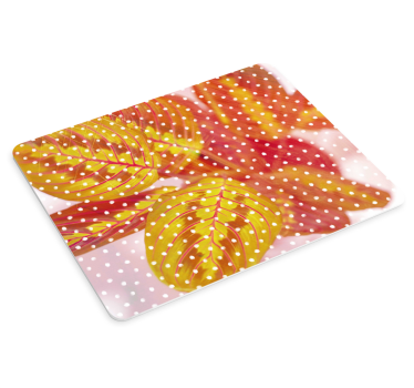 Tapis de souris motif feuilles colorées - TenStickers