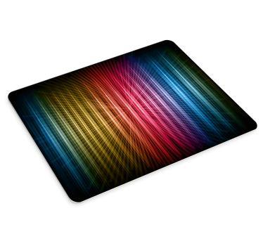 XXL tapis de souris pour gamer Lignes arc-en-ciel - TenStickers