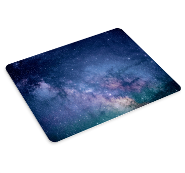 Tapis de souris carte du monde scène cosmique étoilée - TenStickers