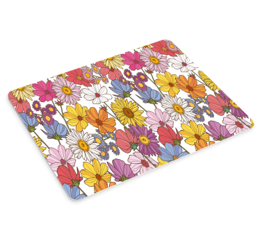 Tapis de souris motif composition botanique vibrante - TenStickers