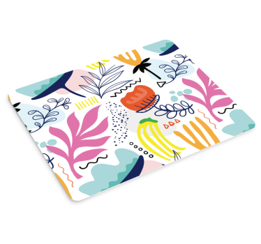 Tapis de souris motif formes florales vibrantes - TenStickers