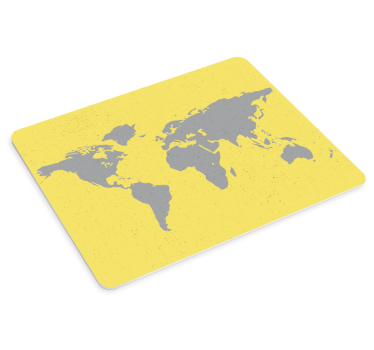 Tapis de souris carte du monde contour - TenStickers