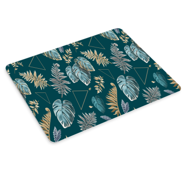 Tapis de souris motif composition de feuilles tropicales - TenStickers