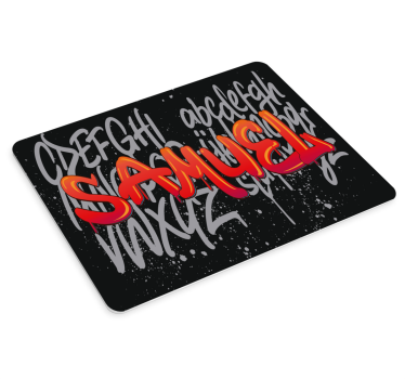 Tapis de souris personnalisable typographie unique - TenStickers