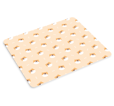 Tapis de souris original têtes de shiba joyeuses - TenStickers