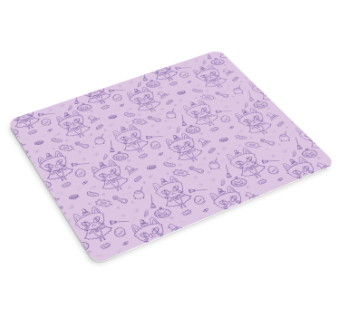 Tapis de souris gamer personnages de chats curieux - TenStickers