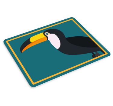 Tapis de souris original outline de toucan stylé - TenStickers