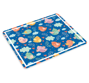 Tapis de souris original motifs d'oiseaux colorés - TenStickers