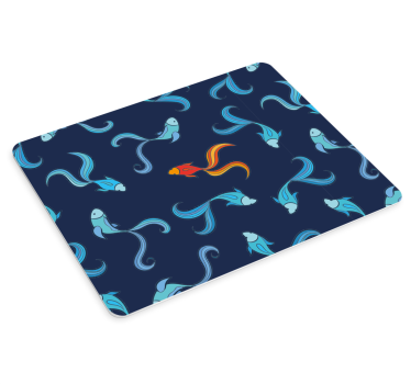 Tapis de souris motif poisson coloré - TenStickers