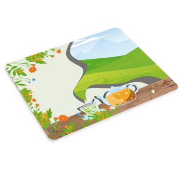 Tapis de souris original thé aux herbes rafraîchissant - TenStickers