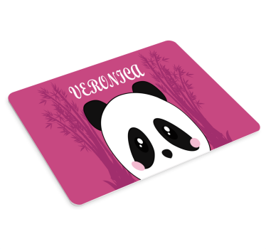 Tapis de souris personnalisable design visage de panda - TenStickers