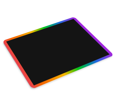 Tapis de souris original avec bord coloré - TenStickers