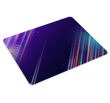 Tapis de souris motif lignes abstraites colorées - TenStickers