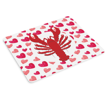 Tapis de souris original motif cœur de homard - TenStickers