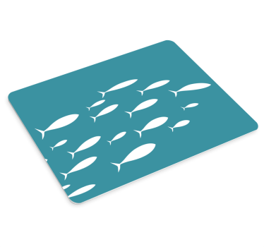 Tapis de souris motif poissons nageurs - TenStickers
