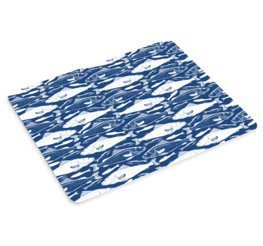 Tapis de souris motif poisson textile - TenStickers