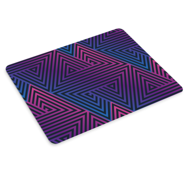 Tapis de souris motif lignes triangulaires vibrantes - TenStickers