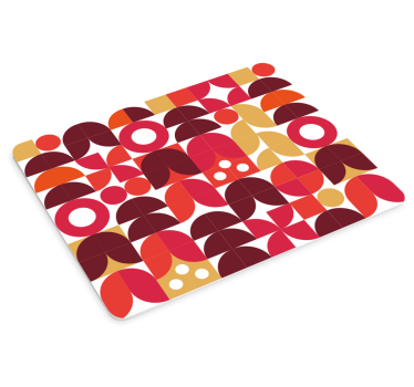 Tapis de souris motif formes géométriques vives - TenStickers