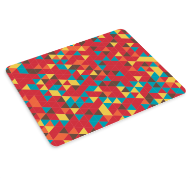 Tapis de souris motif géométrie colorée vibrante - TenStickers