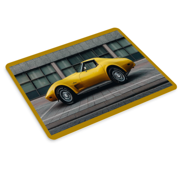 Tapis de souris gamer voiture de sport jaune élégante - TenStickers