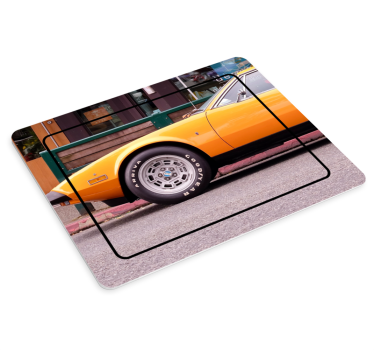 Tapis de souris gamer voiture de sport jaune classique - TenStickers