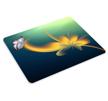 Tapis de souris original motif de fleurs élégant - TenStickers