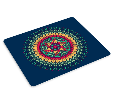 Tapis de souris motif design mandala coloré - TenStickers