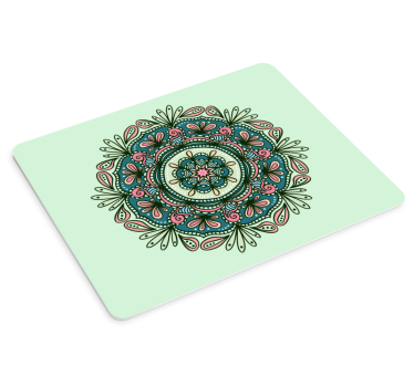 Tapis de souris motif mandala floral complexe - TenStickers