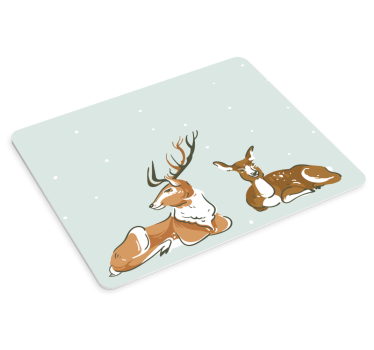 Tapis de souris original illustration de cerf au repos - TenStickers