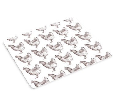 Tapis de souris motif poules répétées - TenStickers