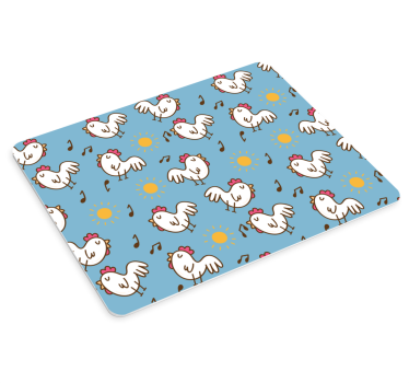 Tapis de souris motif poules joyeuses - TenStickers