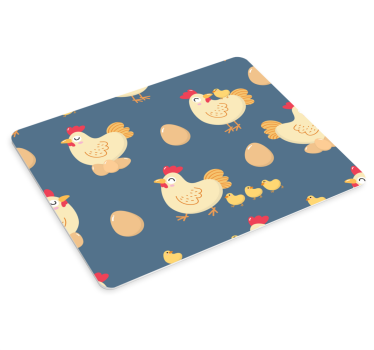 Tapis de souris original motif poules mignonnes - TenStickers