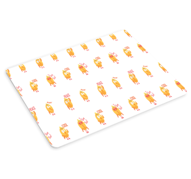 Tapis de souris original oiseaux de dessin animé joyeux - TenStickers