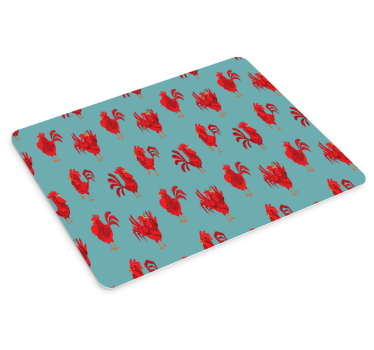 Tapis de souris motif coqs charmants - TenStickers