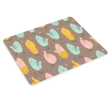 Tapis de souris original motifs d'oiseaux vibrants - TenStickers