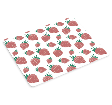 Tapis de souris motif fraises ludiques - TenStickers