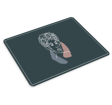 Tapis de souris original femme aux tournesols - TenStickers