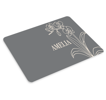 Tapis de souris personnalisable arrangement floral élégant - TenStickers