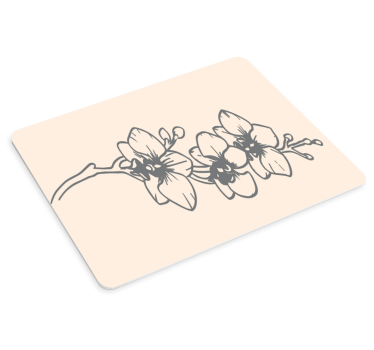 Tapis de souris original motifs d'orchidées en fleurs - TenStickers