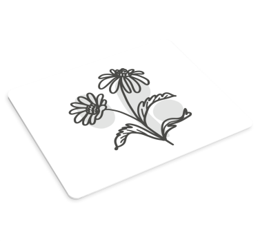 Tapis de souris original art floral en ligne - TenStickers