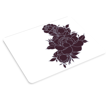Tapis de souris original motif arrangement floral - TenStickers